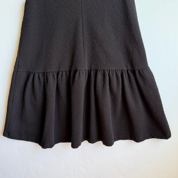 Free People Easy Street Mini Dress drop waist deep v back Extra Small Black - Picture 7 of 13